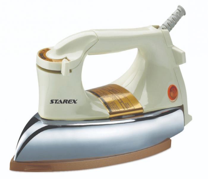 STAREX SI 300 Heavy Duty Dry Iron 1200W - White - Zoom Image