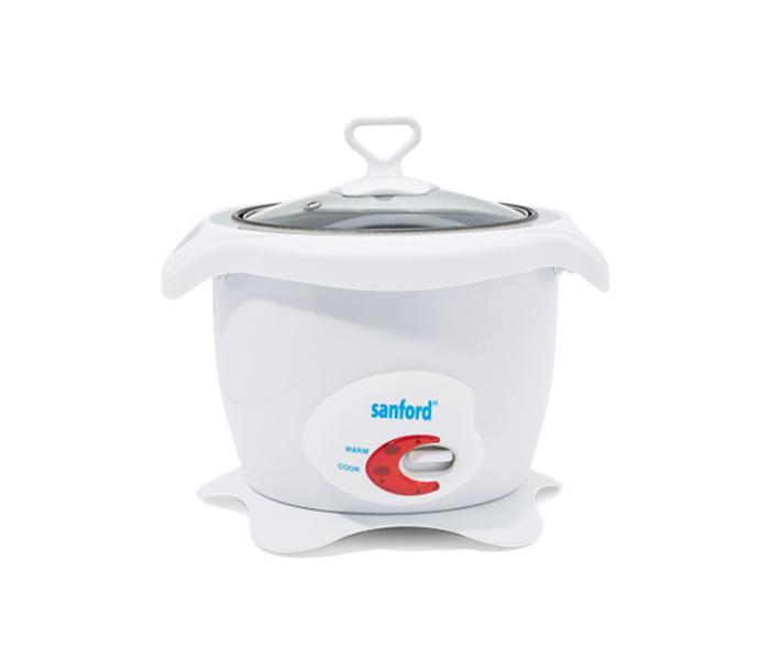 Sanford SF1158RC Aluminium Electric Rice Cooker 1 Liter - White - Zoom Image 1