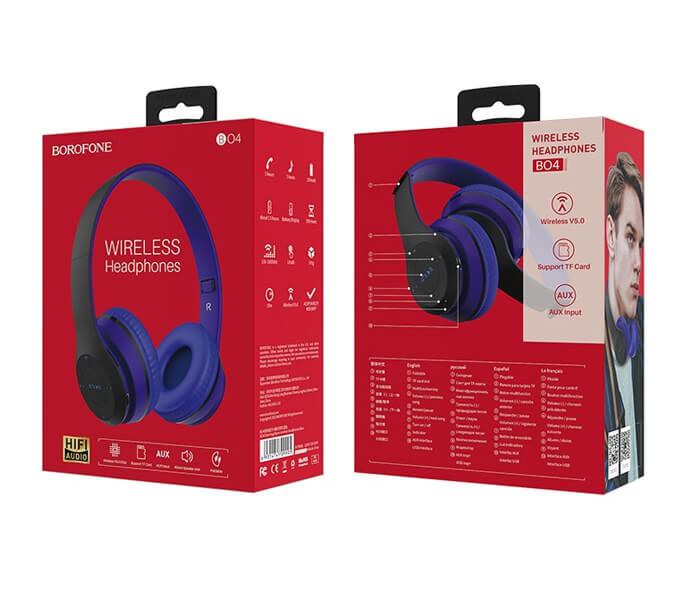 Borofone B04  Charming Rhyme Wireless Headphones (Blue) - Zoom Image 3