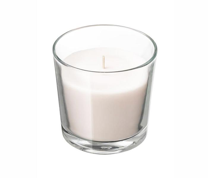 IKEA MX-28197402 Scented Candle In Glass - White - Zoom Image