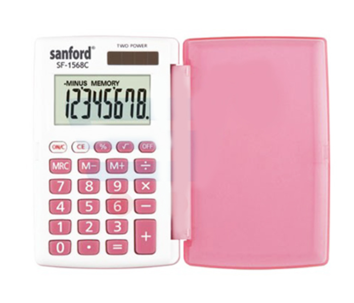 Sanford SF1568C Handheld Calculator - Pink - Zoom Image