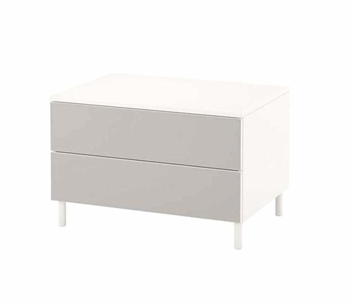 IKEA MX-29050926 2-Drawers Platsa Chest - White and Grey - Zoom Image