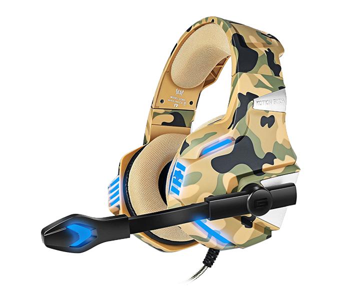 Kotion Each G7500 Gaming Over-Ear Headset with Mic - Yellow Camouflage - Zoom Image 1