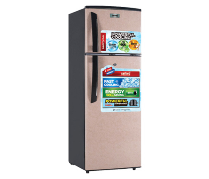 Sanford SF1724RF 225L Double Door Defrost Refrigerator - Gold - Zoom Image