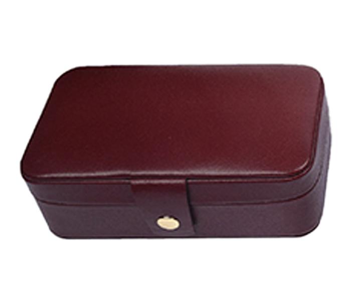 Gilani Leather Goods JB Jewellery Box - Dark Maroon - Zoom Image 1