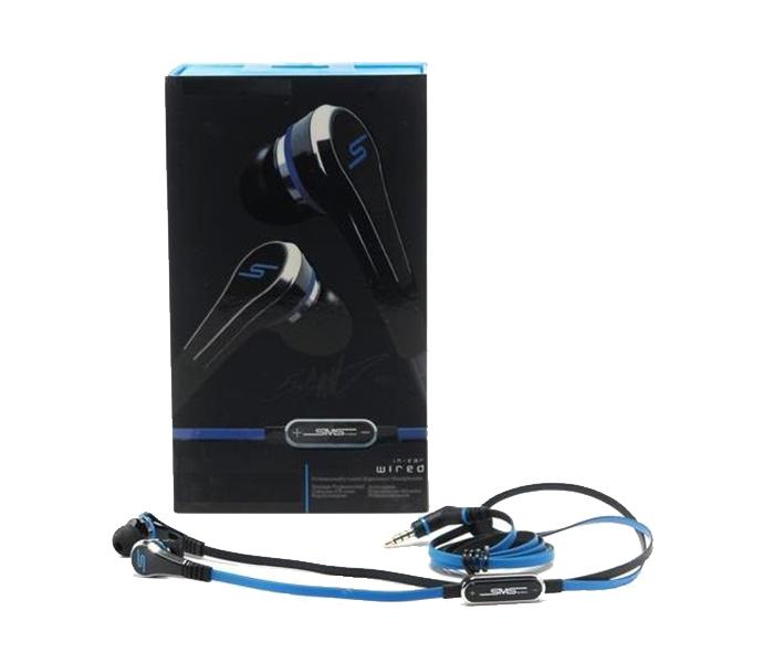 JF-A6 In-Ear Wired Earphones with Microphone - Blue - Zoom Image 1