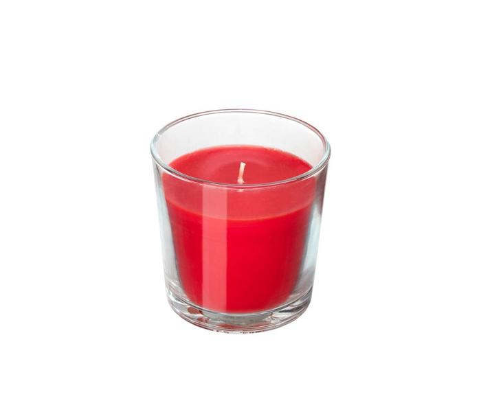 IKEA MX-14700244 Sinnlig Garden Berries Scented Candle In Glass (Red) - 9 centimeter - Zoom Image