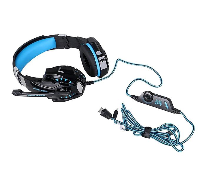 Kotion Each G9000 Gaming Over-Ear Headset with Mic - Blue - Zoom Image 3