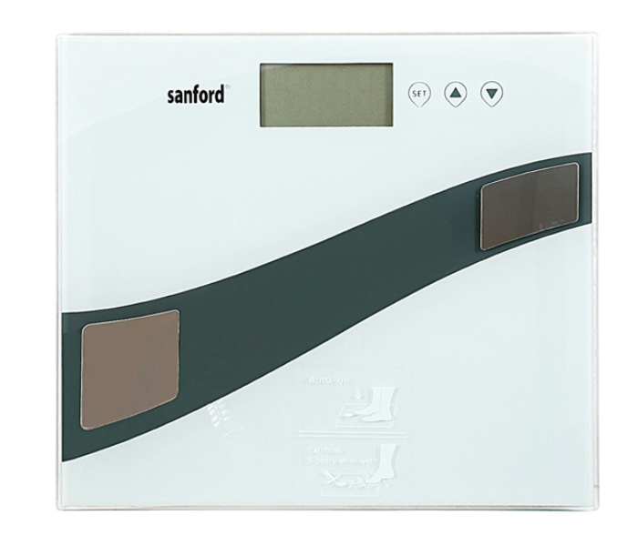 Sanford SF1515FPS Fat Monitor Personal Scale - White - Zoom Image 1