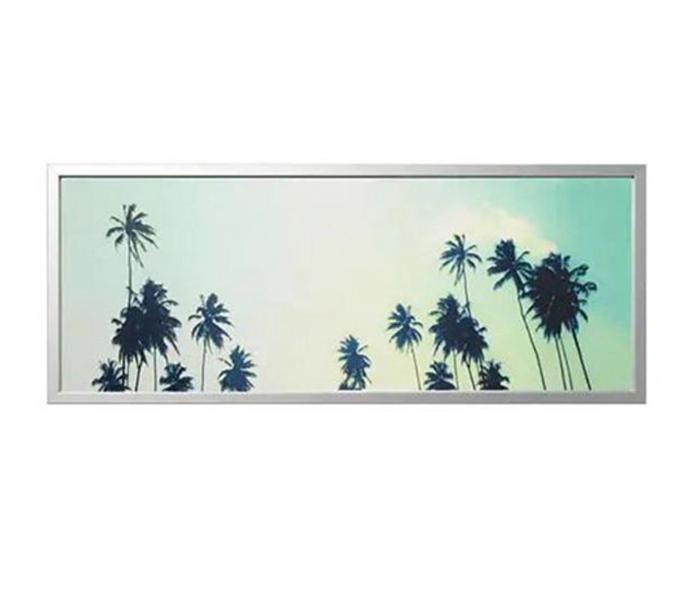 IKEA MX-27019577 Bjorksta Coconut Tree Scenery Picture With Frame (Grey) - 140 x 56 cm - Zoom Image