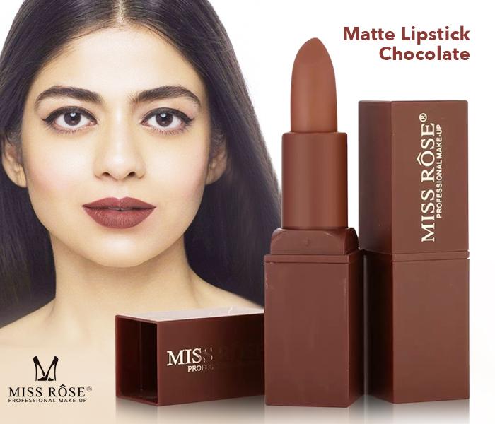 Miss Rose 7301-035M48 Matte Finish Velvet Waterproof Lipstick 55 Chocolate - Zoom Image 2