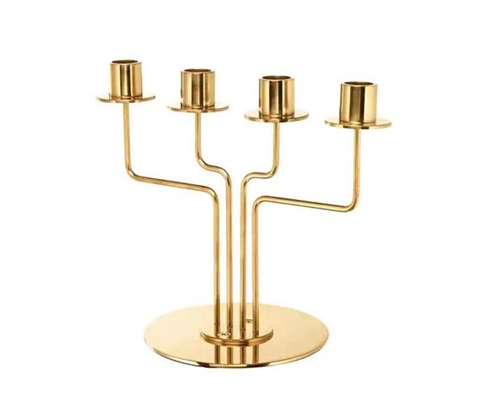 IKEA MX-28974934 Candle Metal Candelabra Candlestick - Gold - Zoom Image