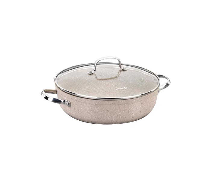 Korkmaz KO-A1263 3.5 Litre Non-Stick Coating Granita Casserole - Beige - Zoom Image