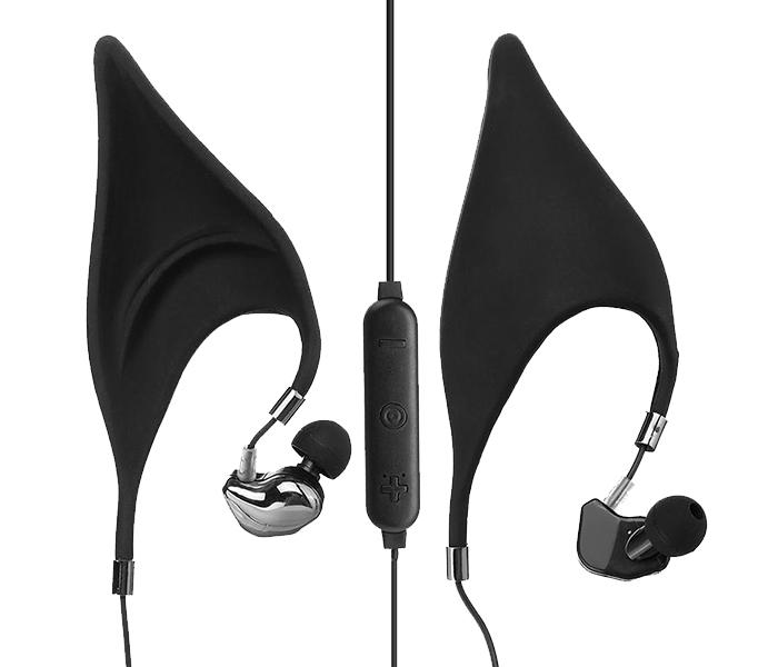 Bluetooth Elf Noise Isolating Headset with Microphone for Mobile - Black - Zoom Image 2