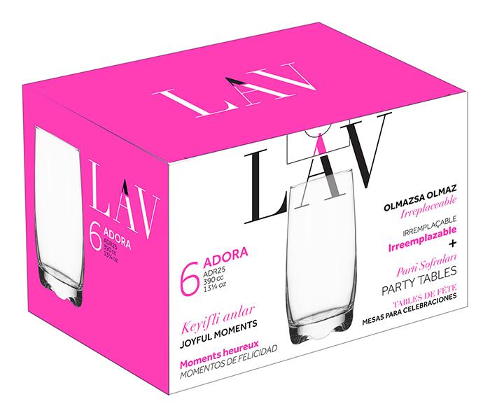 LAV LV-ADR25F 390cc Adora Tumbler - 6 Pieces - Zoom Image 2