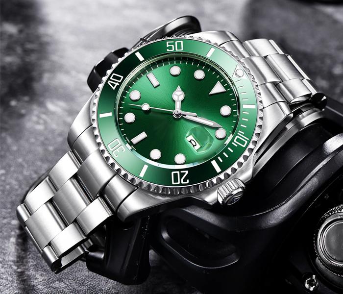  RX GS2560 Automatic Water Proof Casual Business Wrist Watch for Men - Green - Zoom Image 4