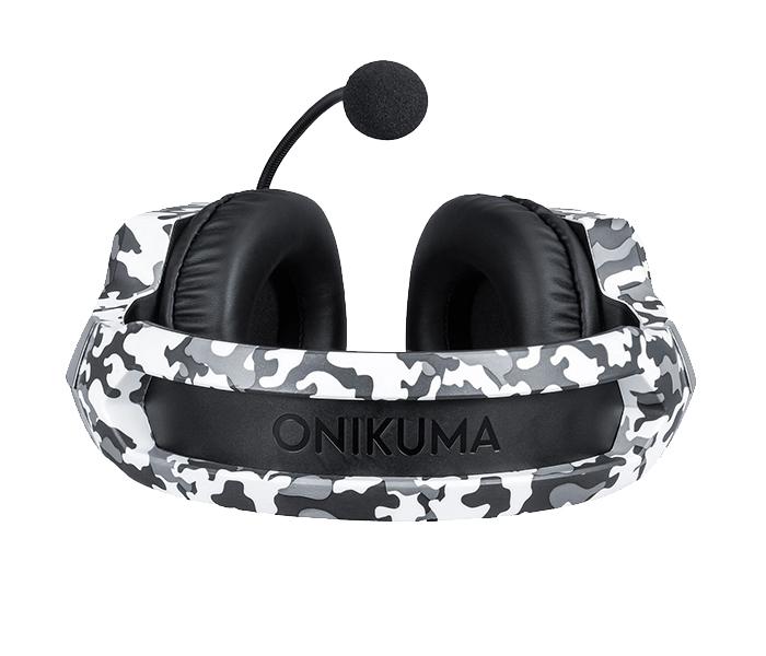 Onikuma K8 Stereo Gaming Headset with Microphone and LED Light - Camouflage White - Zoom Image 5