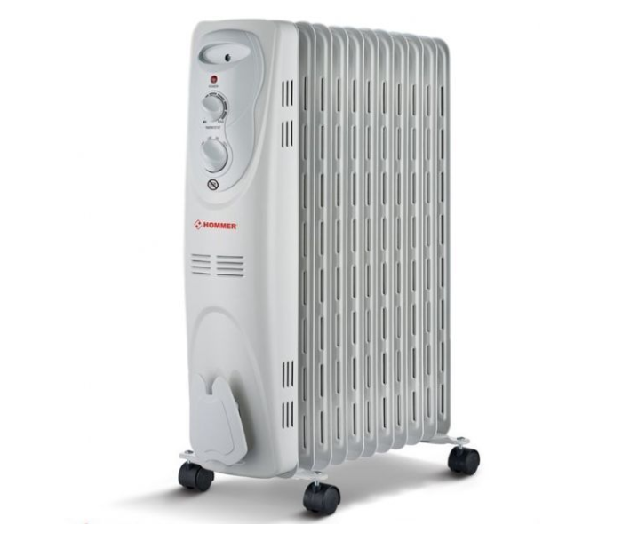 Hommer Heater Oil Radiator Heater HSA204-06, 15 Ribs, 2500 Watts - Zoom Image