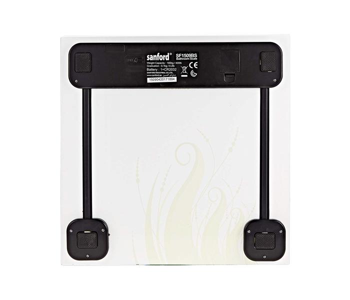 Sanford SF1509BS Glass Platform Personal Scale - White - Zoom Image 2