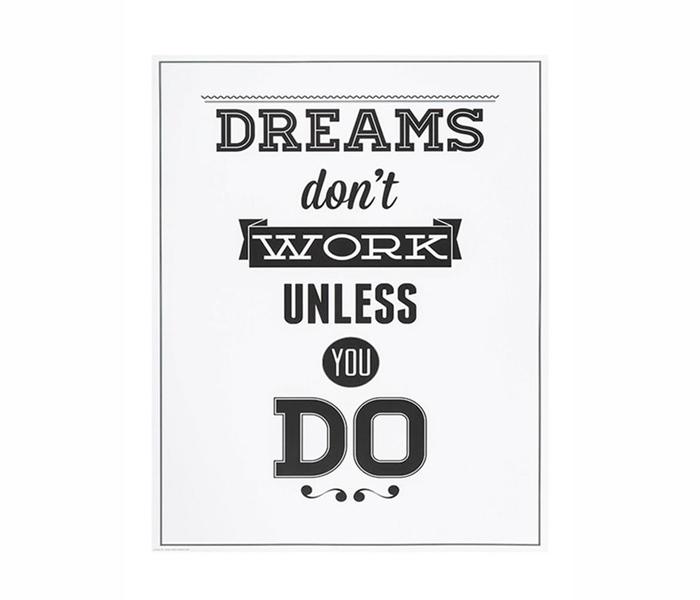 Ikea MX-15396837 Edelvik Dreams Don&#039;t Work Poster - 51x41 cm - Zoom Image