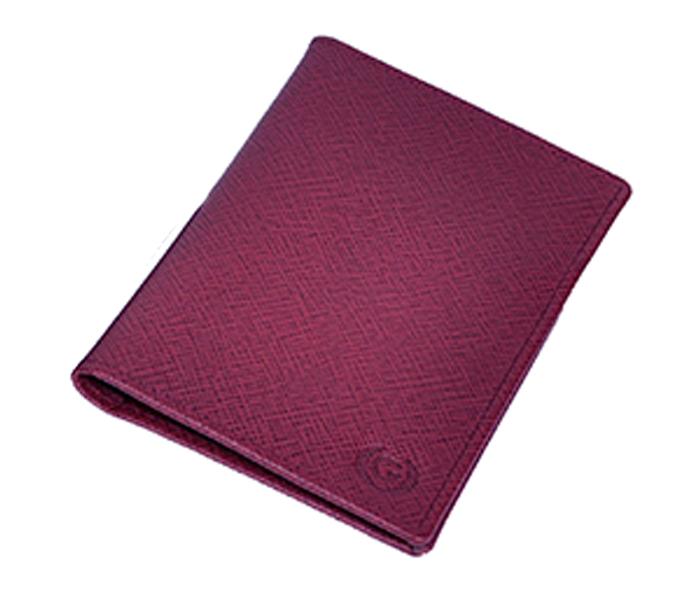 Gilani Leather Goods VPC Leather Pocket Size Travel Wallet - Maroon - Zoom Image