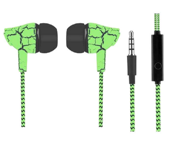 LP-T9 Sport In-Ear Cloth Rope Stereo Earphone with Microphone - Green - Zoom Image 2