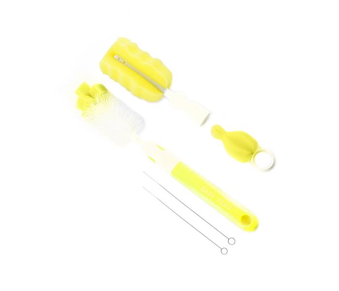 Baby Plus BP6658 Baby Feeding Bottle Cleaning Brush - Yellow - Zoom Image