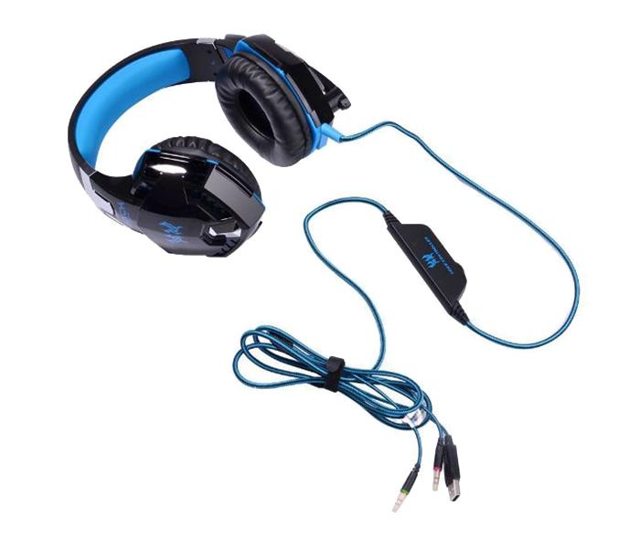 Kotion Each G2000 Gaming Over-Ear Headset with Mic - Blue - Zoom Image 2