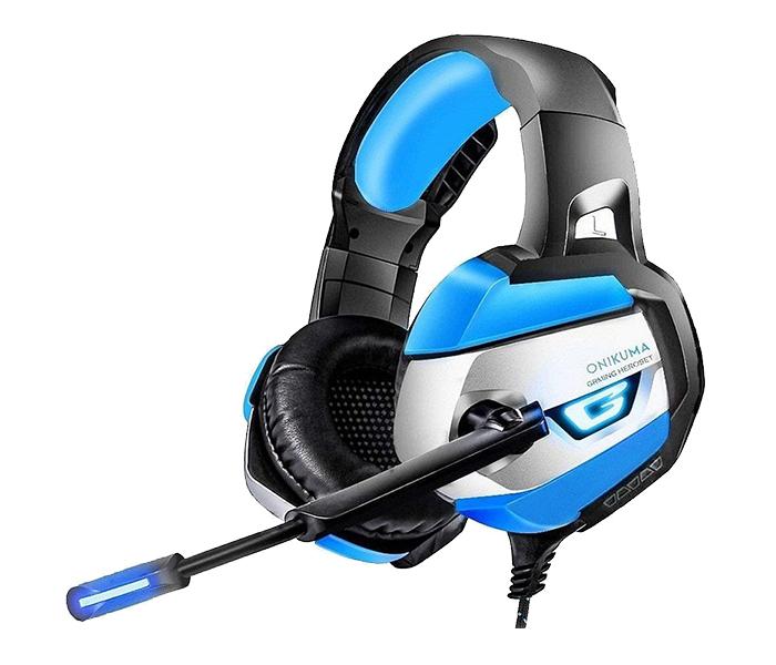 Onikuma K5 Gaming Over-Ear Headset with Mic - Blue - Zoom Image 1