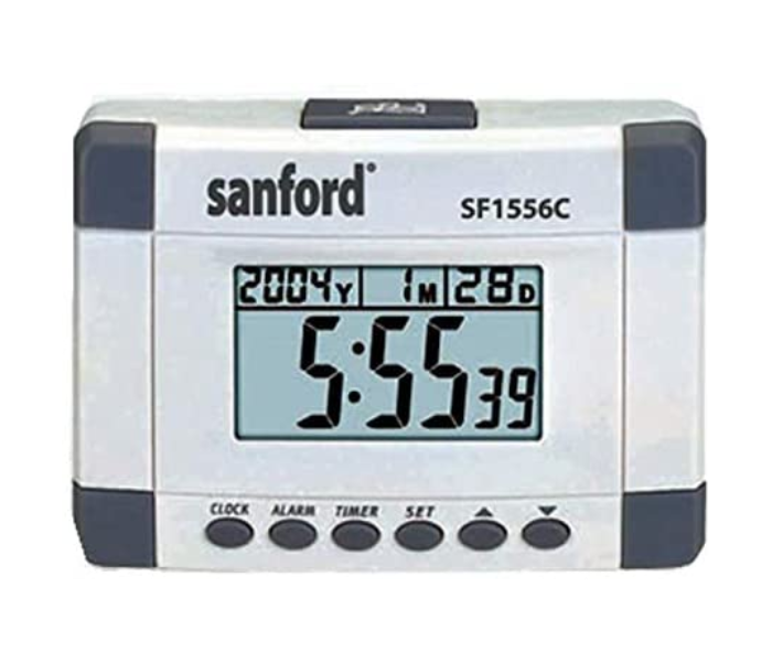 Sanford SF1557C Digital Clock with Alarm - White - Zoom Image