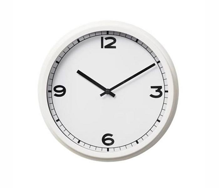 IKEA MX-23664627 Plastic Analog Wall Clocks - White - Zoom Image