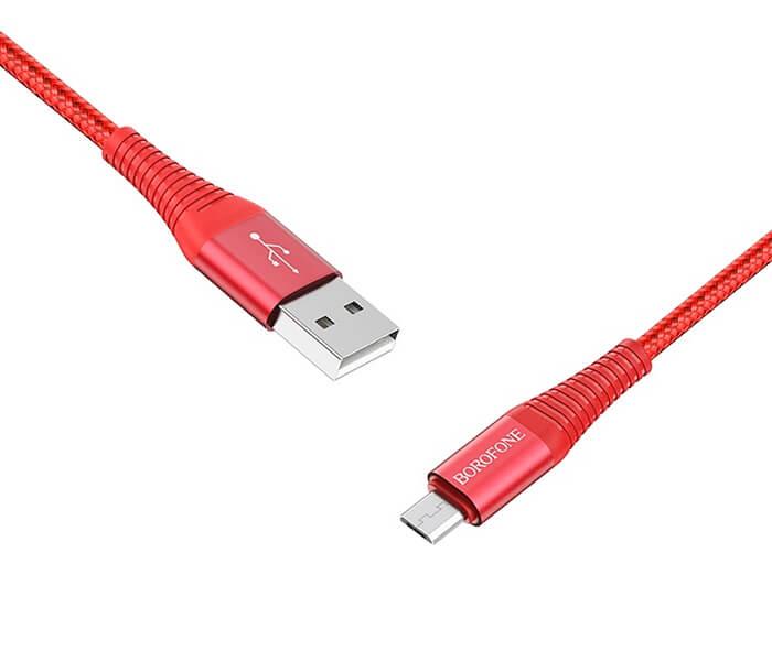 BOROFONE BX29 Endurant USB to Micro-USB 1.0 meter Cable - Red   - Zoom Image 1