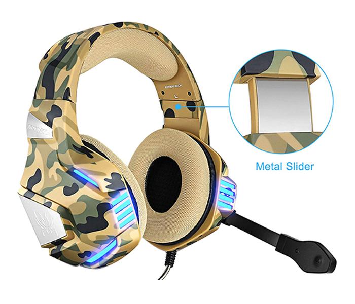 Kotion Each G7500 Gaming Over-Ear Headset with Mic - Yellow Camouflage - Zoom Image 2