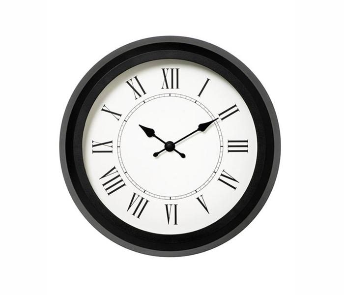 IKEA MX-14625319 Nuffra Wall Clock - Black and White - Zoom Image