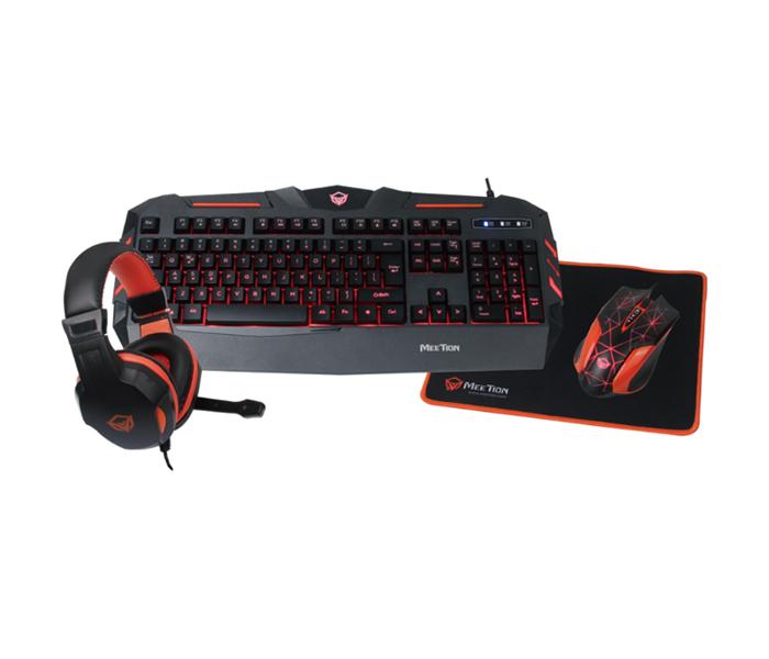 Meetion MT-C500 Meetion Backlit Gaming Kit 4 in 1 - Black - Zoom Image