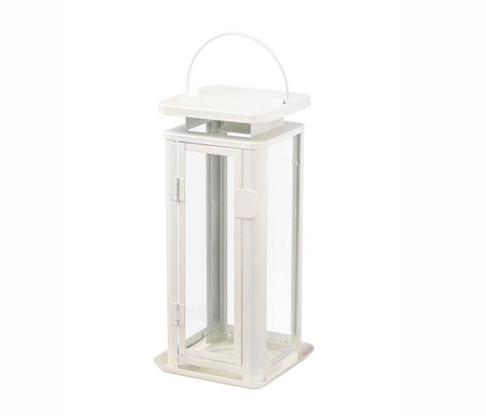 IKEA MX-28197357 Sinnesro Lantern For Block Candle (White) - Zoom Image