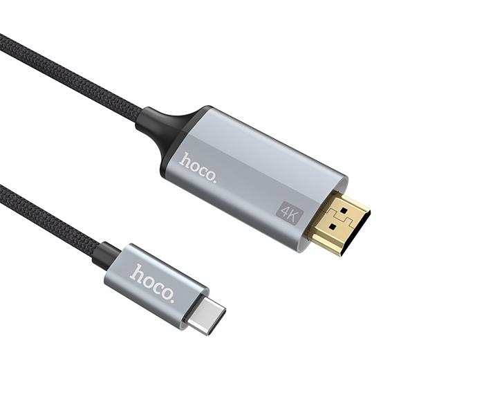 Hoco UA13 Type-C HDMI Adapter - Grey - Zoom Image 3