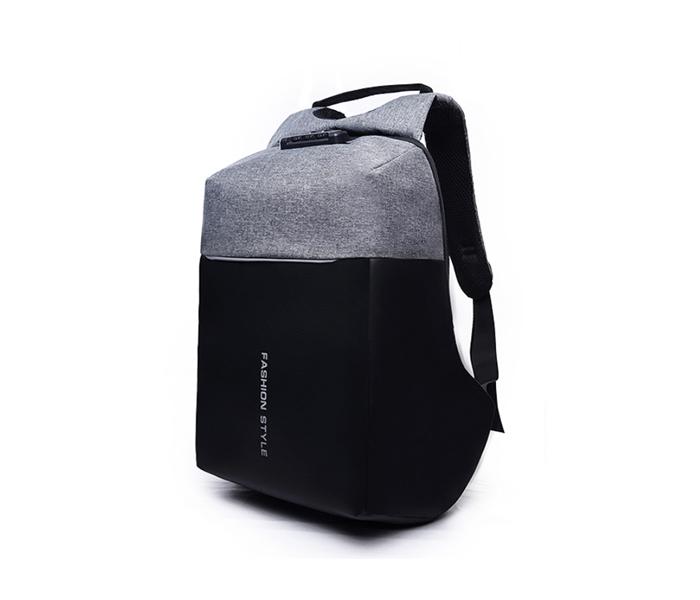 Fashion Style Anti-Theft Backpack with USB Charging - Grey - Zoom Image 2