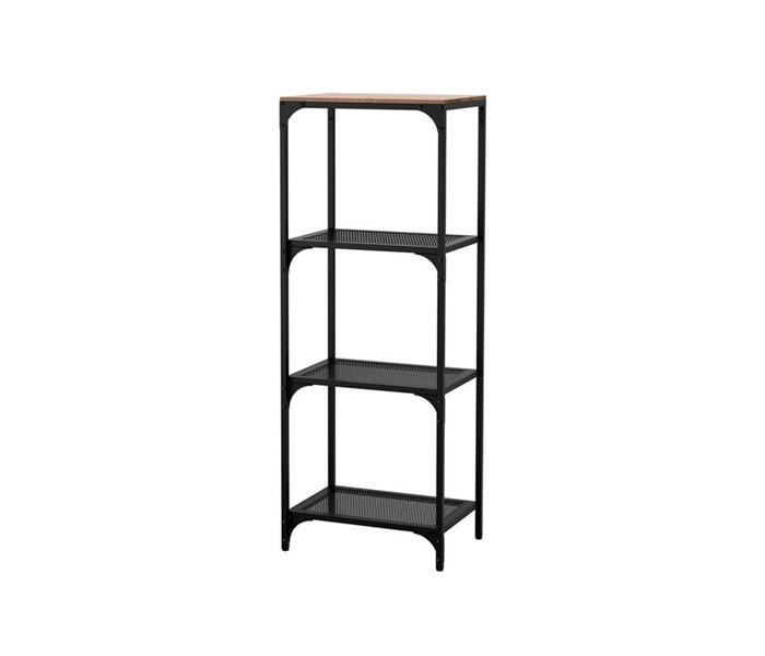 IKEA MX-13406835 Metal And Solid Wood Shelf - Black - Zoom Image