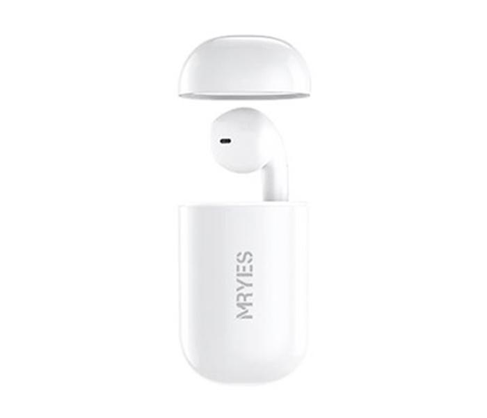 MRYES Wireless Earbud with Voice Assistant and Charging Case - White - Zoom Image