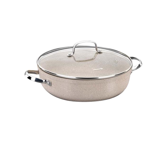 Korkmaz KO-A1264 4 Litre Non-Stick Coating Granita Casserole - Beige - Zoom Image