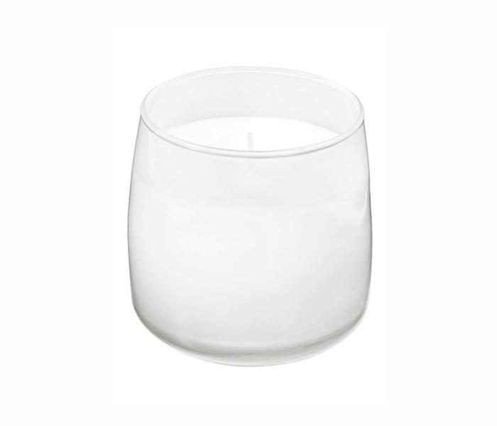 IKEA MX-14700266 Friskhet Linen Breeze Scented Candle In Glass (White) - 7.5 centimeter - Zoom Image