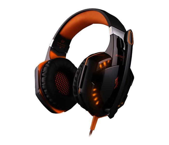 Kotion Each G2000 Gaming Over-Ear Headset with Mic - Orange - Zoom Image 1