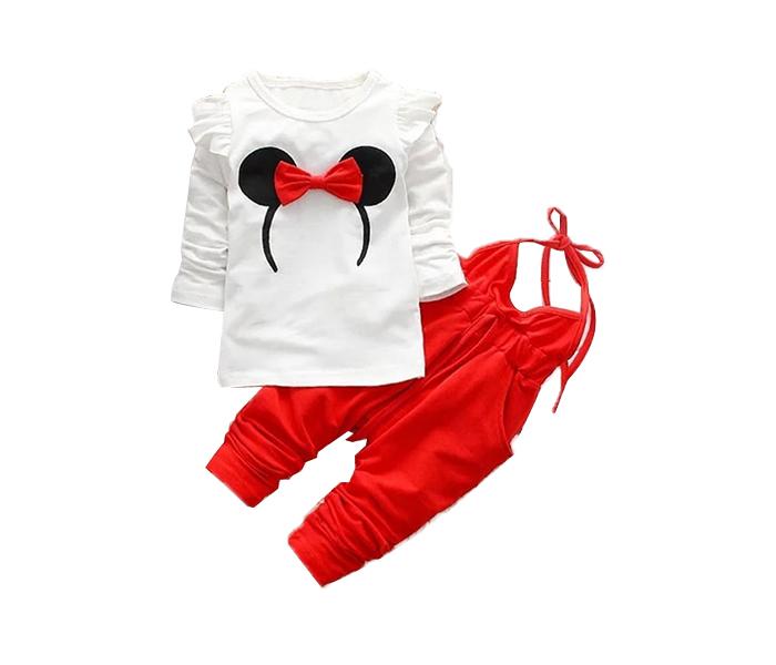 Little Wings Minnie Bando Girls Suits Girl - Red and White, 1 Piece - Zoom Image