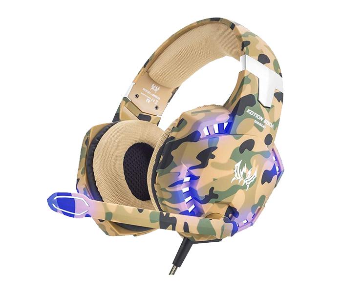 Kotion Each G2600 Gaming Over-Ear Headset with Mic - Yellow Camouflage - Zoom Image 1