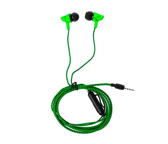 LP-T9 Sport In-Ear Cloth Rope Stereo Earphone with Microphone - Green - Zoom Image 4