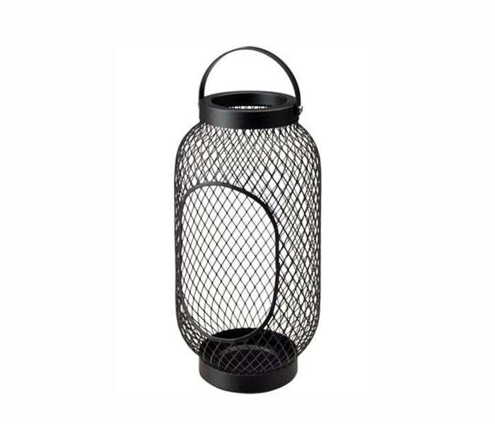 IKEA MX-24113280 Toppig Metal Mesh Lantern Candle Holder - Black - Zoom Image