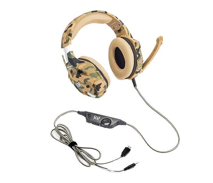 Kotion Each G2600 Gaming Over-Ear Headset with Mic - Yellow Camouflage - Zoom Image 4