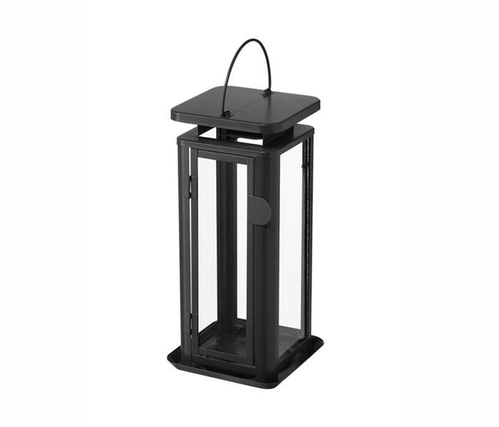 IKEA MX-28197357 Sinnesro Lantern For Block Candle (Black) - Zoom Image