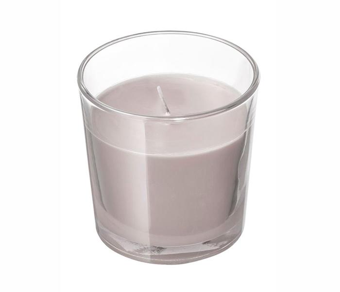 IKEA MX-28197389 Scented Candle In Glass - Grey - Zoom Image